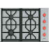 Finish: Wolf Pro 30 Inch Wide 4 Burner Professional Gas Cooktop Stainless Steel