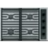 Finish: Wolf 30 Inch Wide 4 Burner Transitional Gas Cooktop Stainless Steel