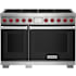 Finish: Wolf 48 Inch Wide 7.8 Cu. Ft. Free Standing Dual Fuel Range with Gourmet Mode and Self Clean Black
