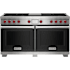 Finish: Wolf 60 Inch Wide 10.2 Cu. Ft. Free Standing Dual Fuel Range with Char Broiler and Gourmet Mode Black