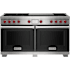 Finish: Wolf 60 Inch Wide 10.2 Cu. Ft. Free Standing Dual Fuel Range with Double Griddle and Dual VertiFlow™ Convection System Black