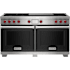 Finish: Wolf 60 Inch Wide 10.2 Cu. Ft. Free Standing Dual Fuel Range with French Top and Dual VertiFlow™ Convection System Black