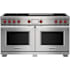 Finish: Wolf 60 Inch Wide 10.2 Cu. Ft. Free Standing Dual Fuel Range with French Top and Gourmet Mode Stainless Steel