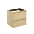 WS Bath Collections Ambra 24" Single Wall Mounted Vanity Cabinet Only - Less Vanity Top Nordic Oak