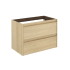 WS Bath Collections Ambra 31" Single Wall Mounted Vanity Cabinet Only - Less Vanity Top Nordic Oak