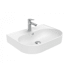 WS Bath Collections Contour 23-5/8" Rectangular Ceramic Vessel or Wall Mounted Bathroom Sink with Overflow and Single Faucet Hole Glossy White