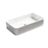 WS Bath Collections Cosa 31-1/2" Rectangular Ceramic Vessel Bathroom Sink Gloss White