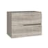 WS Bath Collections Menta 32" Single Wall Mounted Vanity Cabinet Only - Less Vanity Top Grey Pine