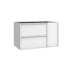 WS Bath Collections Palma 32" Single Wall Mounted Vanity Cabinet Only - Less Vanity Top Matte White