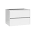 WS Bath Collections Perla 28" Single Wall Mounted Vanity Cabinet Only - Less Vanity Top Glossy White