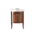 WS Bath Collections Retro 29" Free Standing Single Basin Vanity Set with Cabinet and Ceramic Vanity Top - Single Faucet Hole Walnut