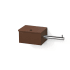 WS Bath Collections Scondi Toilet Paper Holder with Storage Rust