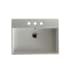 WS Bath Collections Unlimited I 27-3/5" Ceramic Wall Mounted Bathroom Sink with Three Faucet Holes - Includes Overflow White