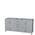 Wyndham Collection-WC-1414-72-DBL-VAN-Gray Vanity without Mirror or Top