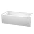White / Polished Chrome Trim