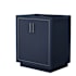 Wyndham Collection Icon 30" Single Free Standing Vanity Cabinet Only - Less Vanity Top Dark Blue / Brushed Nickel Hardware
