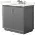 Finish: Dark Gray / Giotto Quartz Top / Brushed Nickel Hardware