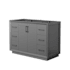Wyndham Collection Strada 47" Single Free Standing Vanity Cabinet Only - Less Vanity Top Dark Gray / Matte Black Hardware