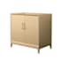 Wyndham Collection Janna 36" Single Free Standing Vanity Cabinet Only - Less Vanity Top White Oak / Brushed Nickel Hardware