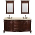 Front Vanity View with Ivory Top and Mirrors