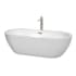 White / Brushed Nickel Trim