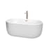 White / Brushed Nickel Trim