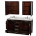 Wyndham Collection-WCS141460DUNOMED-Open Vanity / Medicine Cabinet View