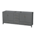 Dark Gray / Brushed Chrome Hardware