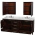 Wyndham Collection-WCS141480DUNOMED-Open Vanity / Medicine Cabinet View