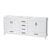 White / Brushed Chrome Hardware