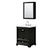 Wyndham Collection Deborah 30" Free Standing Single Basin Vanity Set with Cabinet, Quartz Vanity Top, and Medicine Cabinet Dark Espresso / Giotto Quartz Top / Polished Chrome Hardware