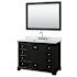 Dark Espresso / White Carrara Marble Top / Polished Chrome Hardware