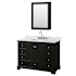Dark Espresso / White Carrara Marble Top / Polished Chrome Hardware