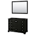 Wyndham Collection Deborah 47-1/4" Free Standing Single Wood Vanity Cabinet Only with Mirror - Less Vanity Top Dark Espresso / Polished Chrome Hardware