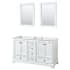 White / Polished Chrome Hardware