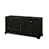 Wyndham Collection Deborah 71" Double Free Standing Wood Vanity Cabinet Only - Less Vanity Top Dark Espresso / Polished Chrome Hardware