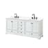 White / Giotto Quartz Top / Matte Black Hardware