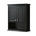 Wyndham Collection Deborah 30" Wood Wall Mounted Bathroom Cabinet Dark Espresso / Polished Chrome Hardware