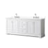 White / Giotto Quartz Top / Polished Chrome Hardware