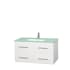 Wyndham Collection-WCVW00942SUNSM36-Full Vanity View with Green Glass Top and Undermount Sink