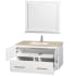 Wyndham Collection-WCVW00942SUNSM36-Open Vanity View with Ivory Marble Top, Undermount Sink, and 36" Mirror