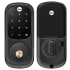Yale Electronic Single Cylinder Keyless Entry Deadbolt with Wi-Fi and Bluetooth Technology from the Assure Lock Collection Black Suede