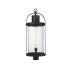 Z-Lite Roundhouse 31" Tall Outdoor Single Head Post Light Black