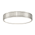 Z-Lite Madison 17" Wide LED Flush Mount Drum Ceiling Fixture Brushed Nickel