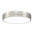 Z-Lite Algar 16" Wide LED Flush Mount Drum Ceiling Fixture Brushed Nickel