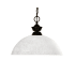 Z-Lite Riviera 1 Light Pendant with Glass Shade Bronze