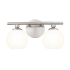 Z-Lite Neoma 2 Light 8" Wide Vanity Light Brushed Nickel