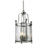 Z-Lite Wyndham 4 Light Full Sized Pendant with Clear Shade Chrome