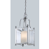 Z-Lite Fairview 3 Light Mini Pendant with Clear Beveled Outside Glass and Matte Opal Glass Inside Shade Chrome