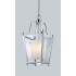 Z-Lite Ashbury 3 Light Full Sized Pendant with Clear Beveled Outside Glass and Matte Opal Inside Glass Shade Chrome